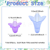 400Pcs 2 Styles Transparent Acrylic Beads FACR-YW0001-11-3