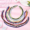 3Pcs 3 Styles Bohemian Glass Seed Beaded Multi-strand Necklaces for Women NJEW-JN05354-1