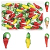 50Pcs 5 Styles Handmade Lampwork Pendants LAMP-YW0004-32-1