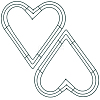 2Pcs Iron Wreath Frames DIY-CP0013-24A-1
