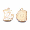 Eco-Friendly Alloy Enamel Pendants ENAM-T011-90-NR-3