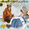 56Pcs 7 Colors Heart Polyester Embroidery Cloth Patches DIY-MA0006-84-5