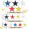   43Pcs 14 Style Star Computerized Embroidery Cloth Iron on/Sew on Patches DIY-PH0021-13-2