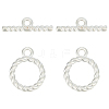 GOMAKERER 2Pcs 925 Sterling Silver Toggle Clasps STER-GO0001-18-1