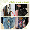 24Pcs 6 Styles Zinc Alloy Spring Gate Rings FIND-ME0002-10-5