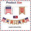 1Pc Word USA Linen Hanging Banners Flags AJEW-SP0001-61-2