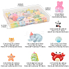 100Pcs Translucent Resin Cabochons RESI-FS0002-31-4