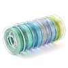 10 Rolls 3-Ply Polyester Metallic Threads MCOR-CJ0001-07B-3