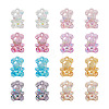 80Pcs 8 Colors Transparent Acrylic Pendants MACR-PJ0001-07-2