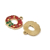 304 Stainless Steel Enamel Pendants STAS-L300-012G-32-2