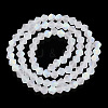 Imitate Austrian Crystal Bicone Frosted Glass Beads Strands EGLA-A039-T4mm-MB13-2