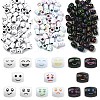 150Pcs 3 Colors Opaque Acrylic European Beads OACR-CJ0002-83-1
