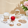 AHADEMAKER 8Pcs 2 Style Wood Crystal Ball Display Bases AJEW-GA0004-65-4