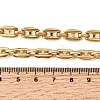304 Stainless Steel Link Chain Necklaces for Women NJEW-G197-01G-02-5
