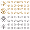 100Pcs 2 Colors 316 Stainless Steel Bead Caps STAS-YW0003-39-1