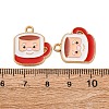 Christmas Alloy Enamel Pendants ENAM-K080-01H-G-3