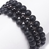 3Pcs 3 Style Natural Ebony Wood & Mixed Gemstone Stretch Bracelets Set BJEW-JB08834-6