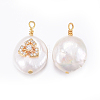 Natural Cultured Freshwater Pearl Pendants PEAR-L027-54A-2