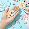 160Pcs 8 Colors Opaque Acrylic Beads PACR-CJ0001-44-4