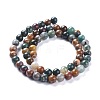 Natural Ocean Jasper/Ocean Agate Beads Strands G-K416-08-6mm-2