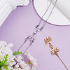2Pcs 2 Colors Stainless Steel Chain Extender FIND-GO0004-17A-4
