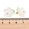 30Pcs Acrylic with Plastic Pearl Charms PALLOY-JF04066-2