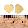 925 Sterling Silver Blank Heart Charms STER-F057-04G-3