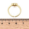 Brass Micro Pave Cubic Zirconia Cuff Open Rings for Women RJEW-B160-10G-5