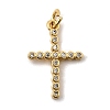 Brass Micro Pave Cubic Zirconia Pendants KK-I360-006G-04-1