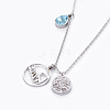304 Stainless Steel Pendant Necklaces NJEW-F264-20P-2