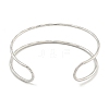 Non-Tarnish Hollowed 304 Stainless Steel Cuff Bangles BJEW-P331-07P-3