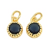 Brass Pave Cubic Zirconia Charms CU-CBA3D67-02G-02-1