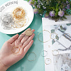   DIY Wire Ring Drop Earring DIY Making Kit STAS-PH0003-29-6