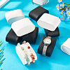 8Pcs 2 Colors Imitation Leather Watch Display Pillows ODIS-TA0001-05-8