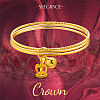 SHEGRACE Brass Charm Bangles JB644A-5