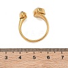 304 Stainless Steel Pave Clear Cubic Zirconia Cuff Open Rings for Women RJEW-F207-03A-G-3