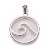 304 Stainless Steel Pendants X-STAS-N096-01P-2