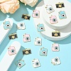 20Pcs 4 Styles Alloy Enamel Pendants ENAM-YW0004-17-5