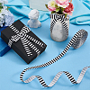 Polyester Stripe Pattern Ribbon OCOR-WH0078-526B-02-4