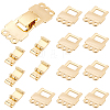 6 Sets Brass Fold Over Clasps STAS-SC0003-33-1