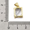 Brass Micro Pave Cubic Zirconia Pendants KK-I360-078G-3