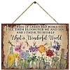 Wood Wall Flower Decoration PW-WG58123-01-3