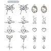 20Pcs 10 Styles Alloy with Rhinestone Pendants FIND-YW0004-98-2