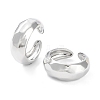 Brass Open Cuff Rings for Women RJEW-D016-08P-1