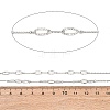 304 Stainless Steel Textured Oval Link Chains CHS-H117-07P-2