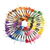 6Bundles 6 Colors Polyester Embroidery Floss OCOR-YW0001-24B-2