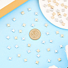 600Pcs 2 Colors CCB Plastic Beads CCB-PA0001-18-4