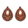 Spray Painted Wooden Pendants X-WOOD-N006-191-2