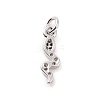 Brass Micro Pave Cubic Zirconia Charms KK-C012-27P-2