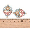Alloy Enamel Cabochon Connector Settings AL-CBA8479-04KCG-2